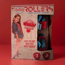 Madd Gear Rollers Light-Up Heel Skates Pink Blue Adjustable Shoe Skates NIB