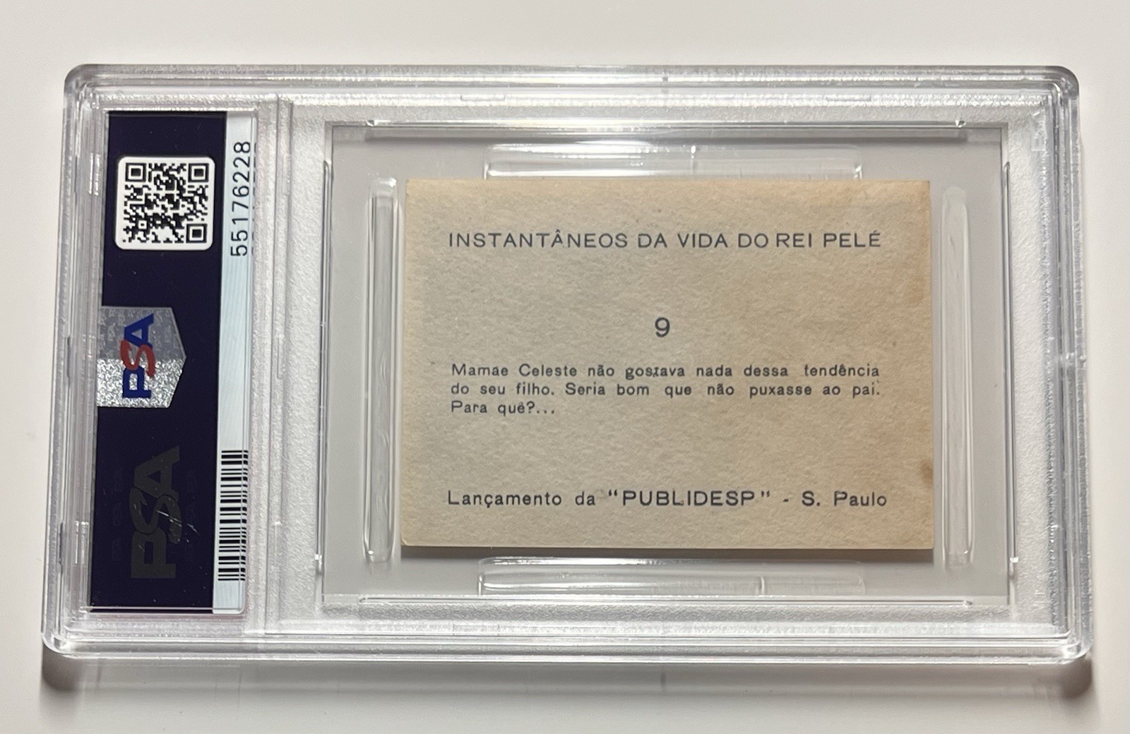 PSA 4 Pele 1964 Instantaneos Da Vida Do Rei Vintage Promo Rare #9 VG EX view 4