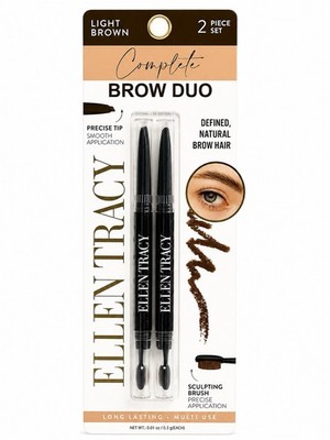 Complete Brow Duo   Light Brown 2 Piece Set Eyebrow Pencil & Sculpting Brush