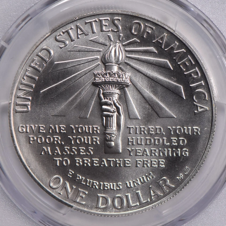 MS70 1986-P Statue of Liberty Commemorative Silver Dollar PCGS *1378 - Image 4 of 4