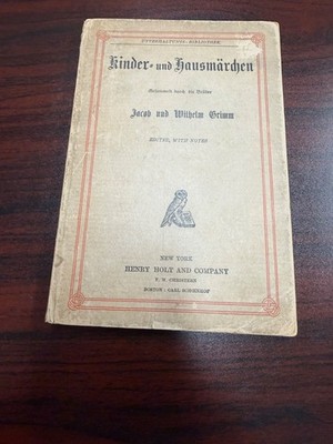 RARE vintage german grim tales book Henry and Holt Company