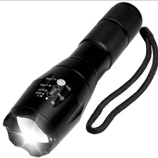Super-Bright 2000LM LED Tactical Flashlight 5 Modes Zoomable  USA Shipping