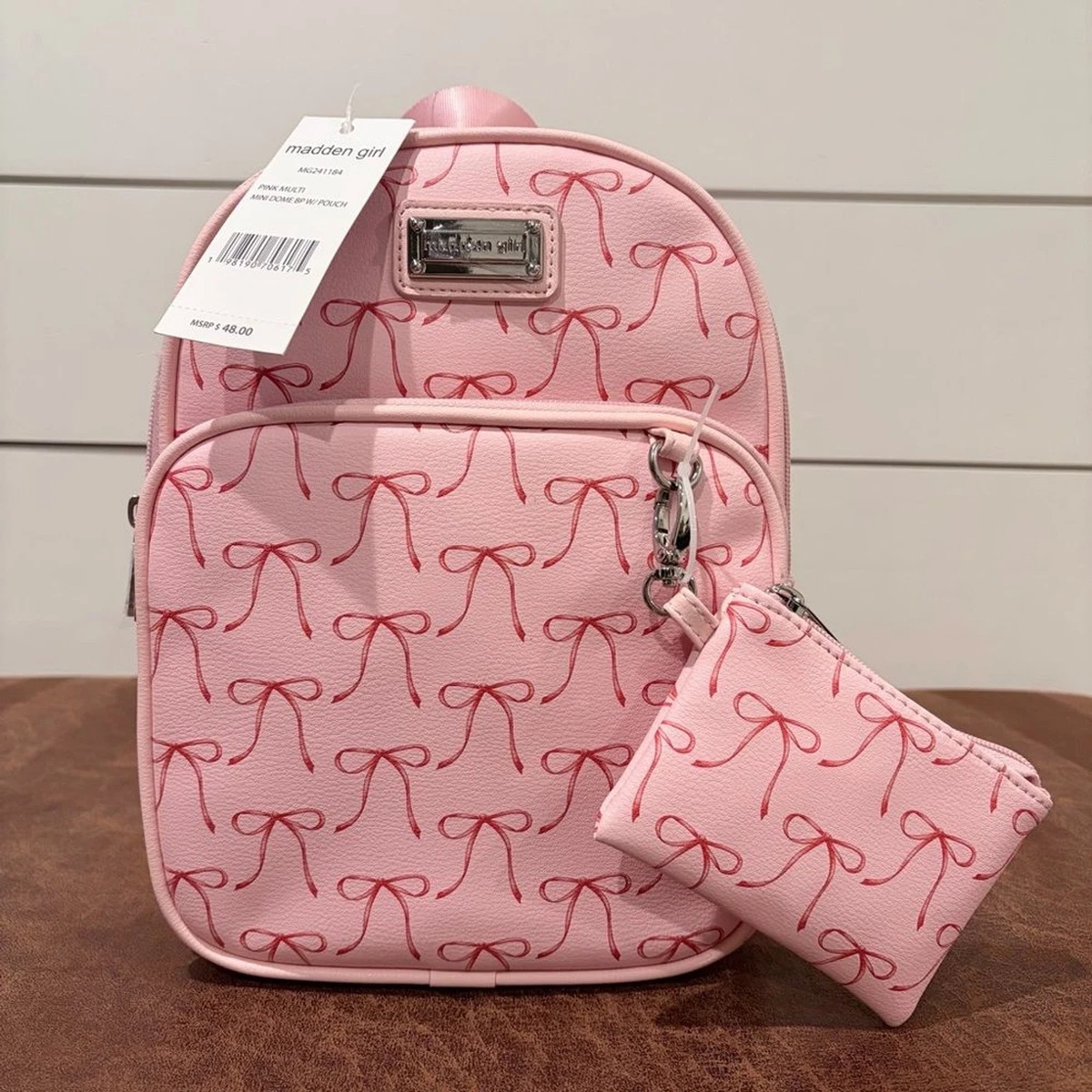 Madden Girl Faux Leather Exterior Backpack Bags & Handbags 
