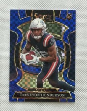 2025 Select Treveyon Henderson Blue Prizm /249 (RC) Patriots Concourse #78