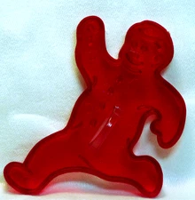 Vintage Design Red Cookie Cutter - Running Gingerbread Man Nursery Rhyme Jack