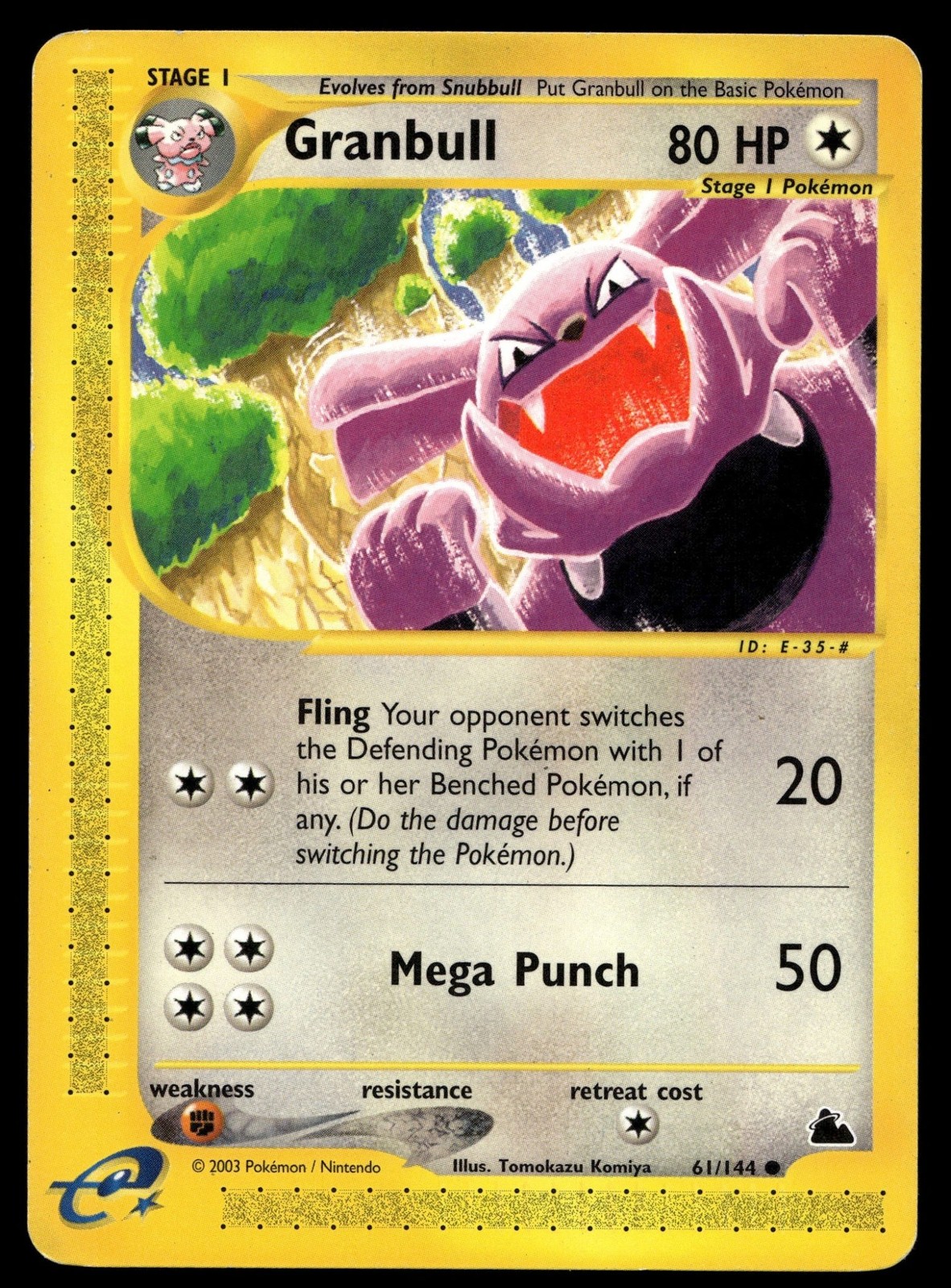 Granbull 61/144 Skyridge Pokemon Card