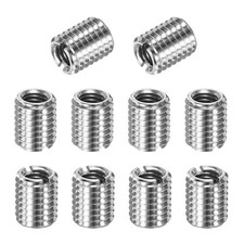 10-Pcs Thread Adapters Sleeve Reducing Nut M12x1.75 Male to M8x1.25 Female 15mmH