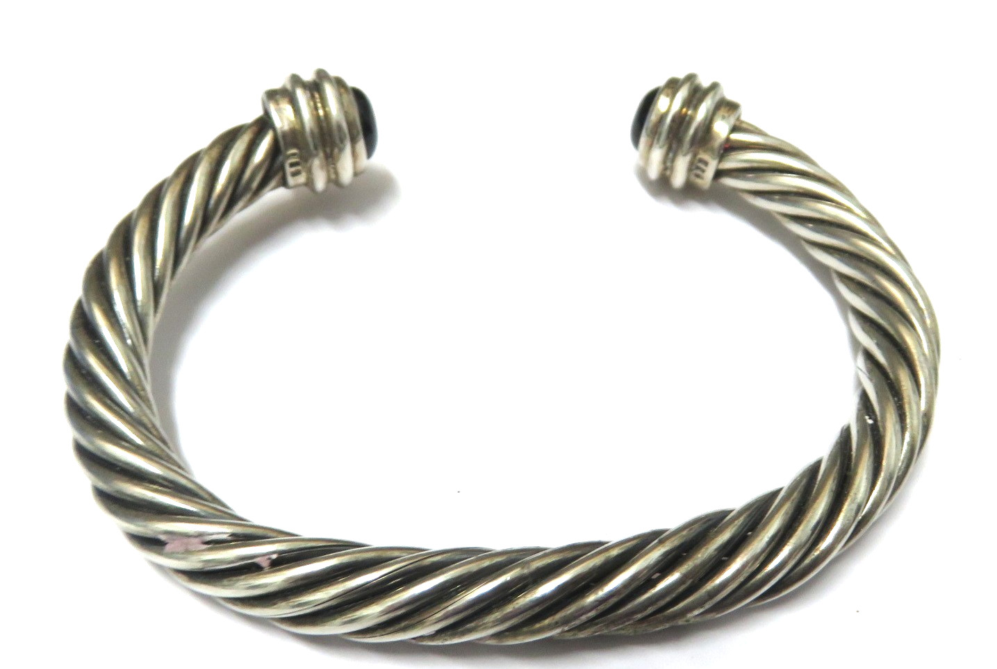 Solid Heavy Sterling Silver Twisted Cuff Bracelet… - image 1
