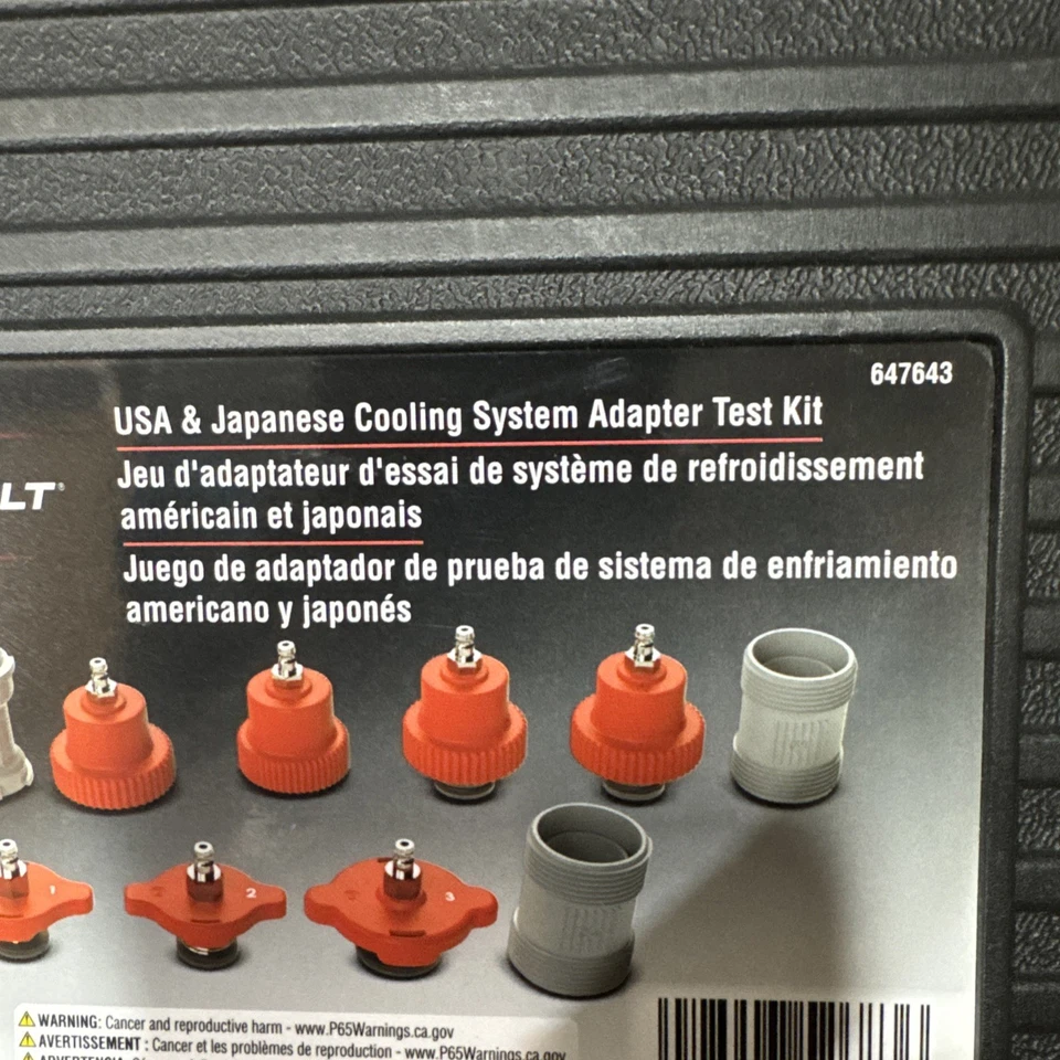 Cooling System Adapter Test Kit 11pcs for Autos from USA & Japanese - Image 4 of 4
