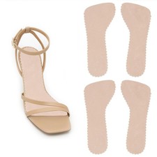 2 Pairs Pigskin High Heel Sandal Inserts for Women, Invisible Self-Adhesive C...