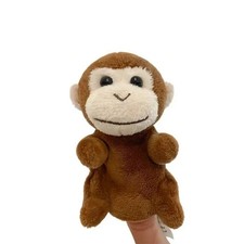 Monkey 3.5 Inch Finger Puppets Stuffed Animal Plush Toys Kids Dolls Gift