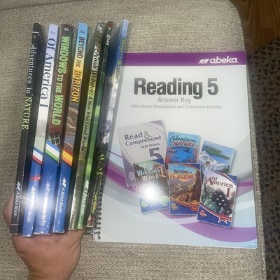Abeka 5th Grade Readers Set Of 7 and answer key 