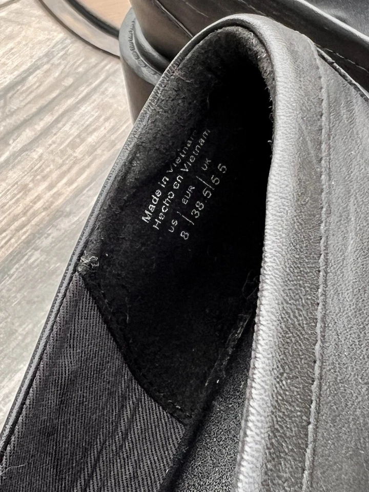 Aldo Cadaycia Platform Penny Loafers Women's Size 8 Black EUC Chunky Heel - Image 2 of 4