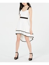 CITY STUDIO Womens White Knee Length Hi-Lo Party Dress 9