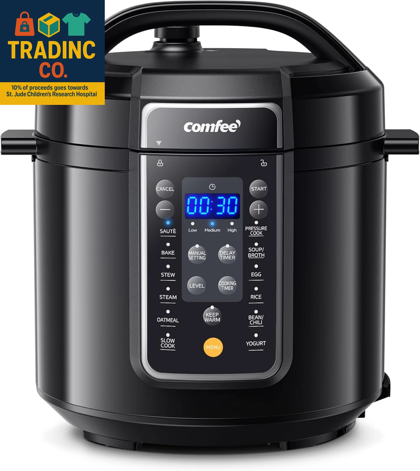 COMFEE’ 9-In-1 Electric Pressure Cooker, 14 Presets Instant Multi Slow Cooker Ol
