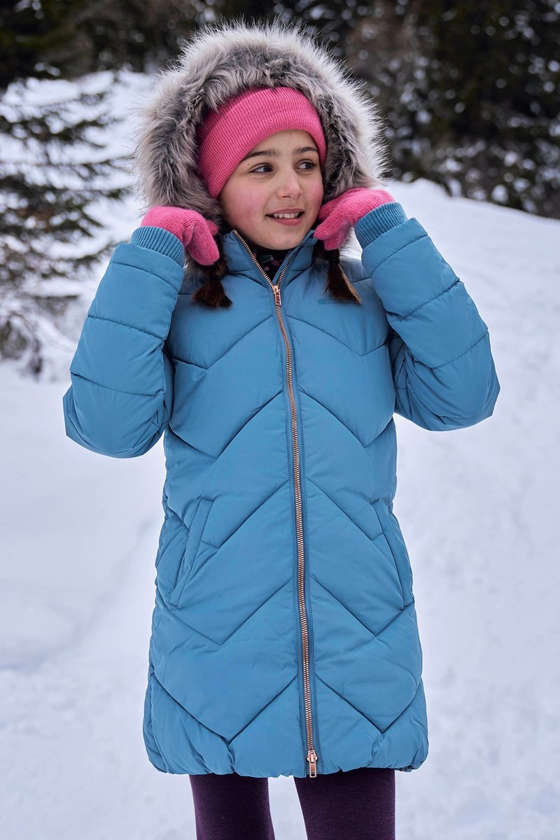 Mountain Warehouse Galaxy Kids Water Resistant Jacket Girls Winter Padded  Coat