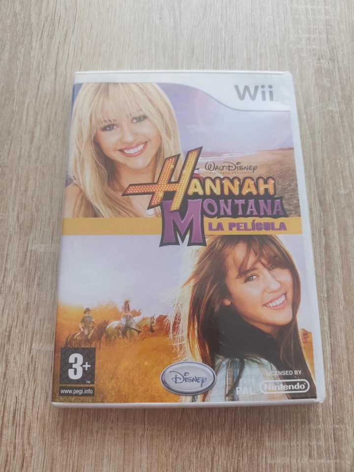 WALT DISNEY HANNAH MONTANA LA PELICULA JUEGO WII PAL MILEY STEWART, foto 1 de 3