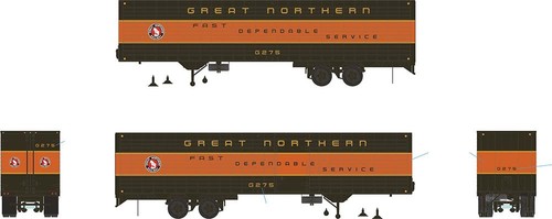 Furgoneta Rapido Trains 403040 HO Great Northern 40' Fruehauf acanalada volumen lateral #G275 | Zustand: New