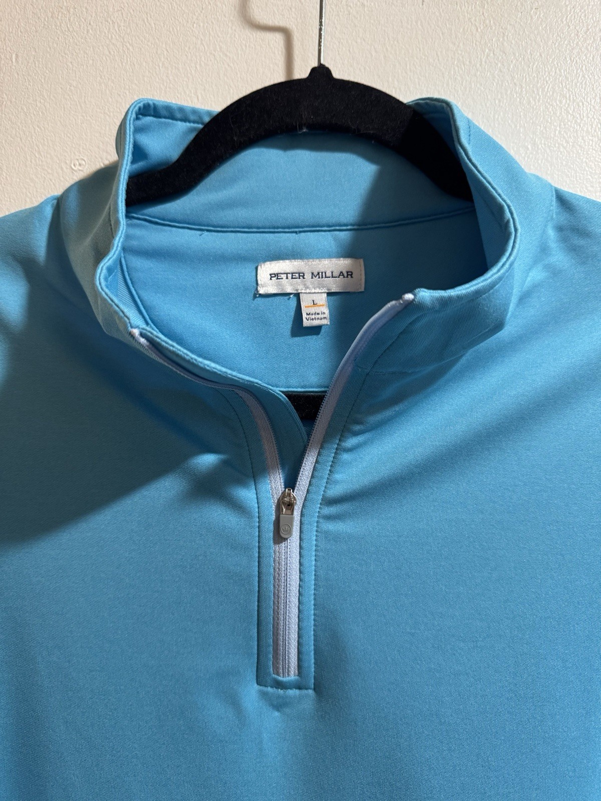 Peter Millar Performance Quarter Zip Large Light … - image 2