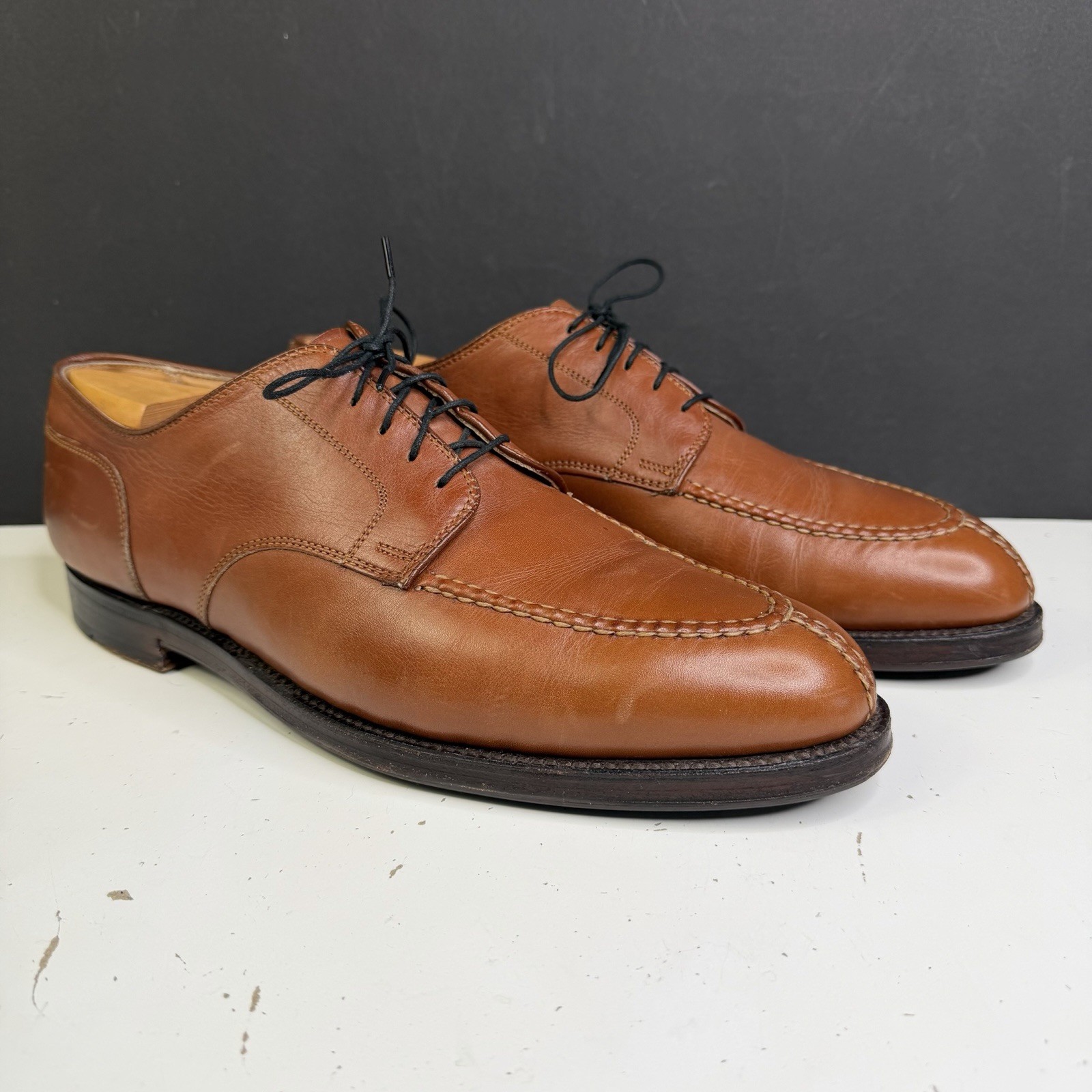 Alden 962 Burnished Tan Calfskin Norwegian Front Blucher