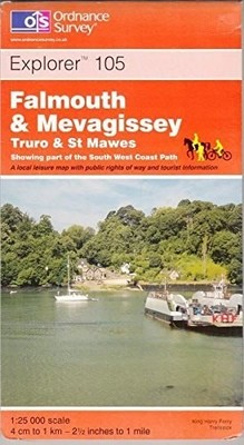 Falmouth and Mevagissey: Truro and St.Mawes: Sheet 105 (Explorer Maps), Ordnance