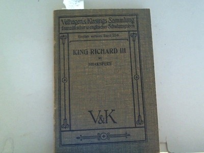The Tragedy of King Richard III (Band 25, Ausgabe B, englischer Schulausgaben) +