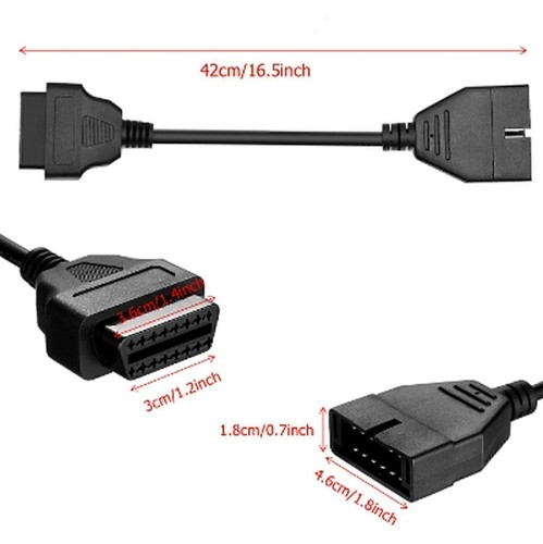 Cable adaptador convertidor OBD1 a 16 pines OBD2 para escáner de diagnóstico GM Qkm - Imagen 5 de 24
