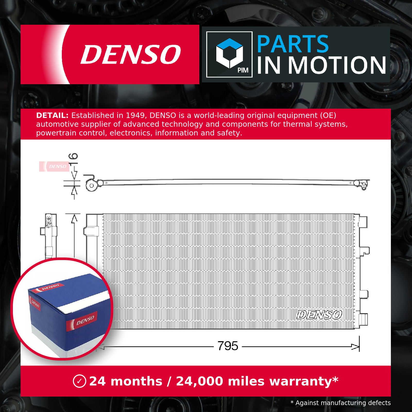 Air Con Condenser DCN23037 Denso AC Conditioning 4419449 93197529 95522991 New