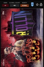 Topps WWE Slam Halloween Red Relic Motion Seth Rollins {DIGITAL}
