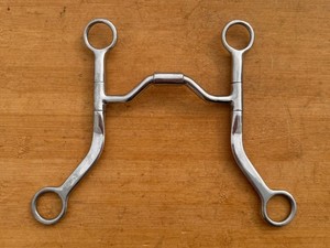 Comfort Mouth Western Horse Medium Port Flat Cheek Bit ~ 4 3/4"