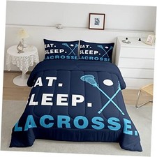 Lacrosse Comforter Set Size Boys Gilrs Ball Sports Bedding Set Twin Multi 11