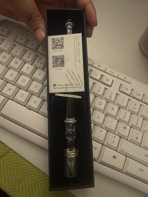 Ishimaru Bunkyodo Japanischer handgefertigter Glas Dip Pen, Glasstift Lungo. Neu.unbenutzt.