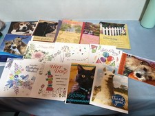 LOT of 14 Cards Birthday, Thank you, Thinking of You F73