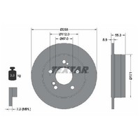 2X Bremsscheibe Hinten FüR Mercedes 124 C124 W124 84 Bis 93 Textar Neu OM601912
