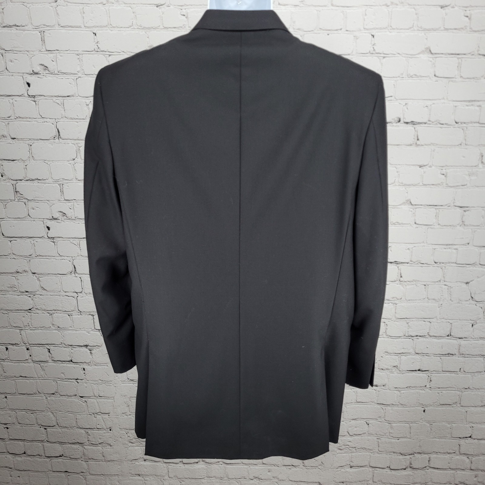 Bachrach Black 100% Wool 3 Button Double Vented N… - image 2