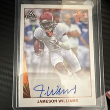 Leaf 2021 Memories Jameson Williams Rookie Autograph Serial #BA-JW2 1990 Base