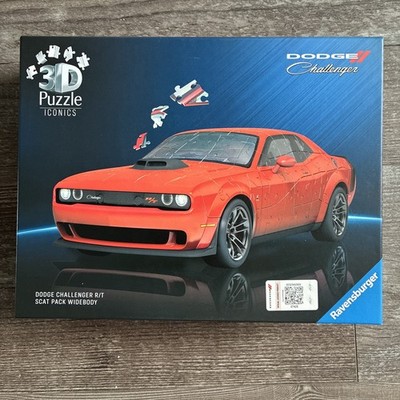 108 Teile Ravensburger 3D Puzzle Iconics Dodge Challenger R/T Scat Pack 12008036