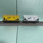 Lot of 2 Modern Marx Domino Sugar Hopper Car 4-Wheel rare hard to find white — photo 1