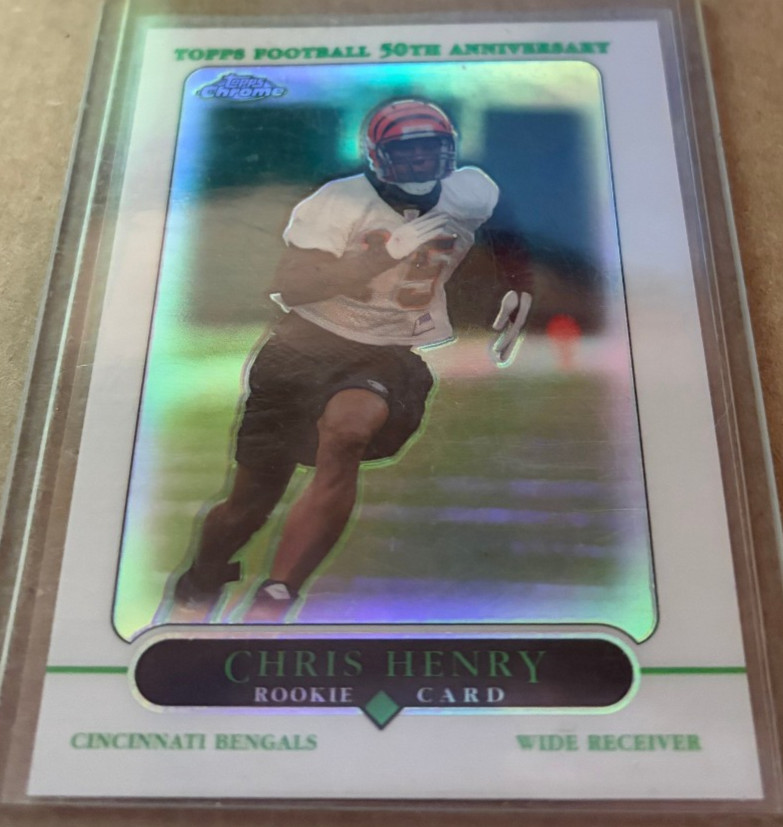 Chris Henry Topps Chrome #236 Refractor