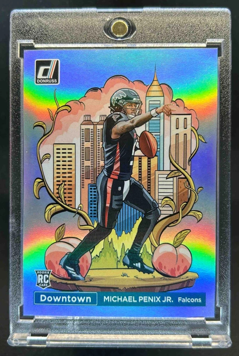 2024 Donruss Michael Penix Jr. Downtown! SSP RC Rookie #14 Falcons