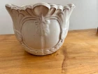 7.3/4" × 6.1/2 Weller Pottery Clinton Ivory Art  Nouveau Planter
