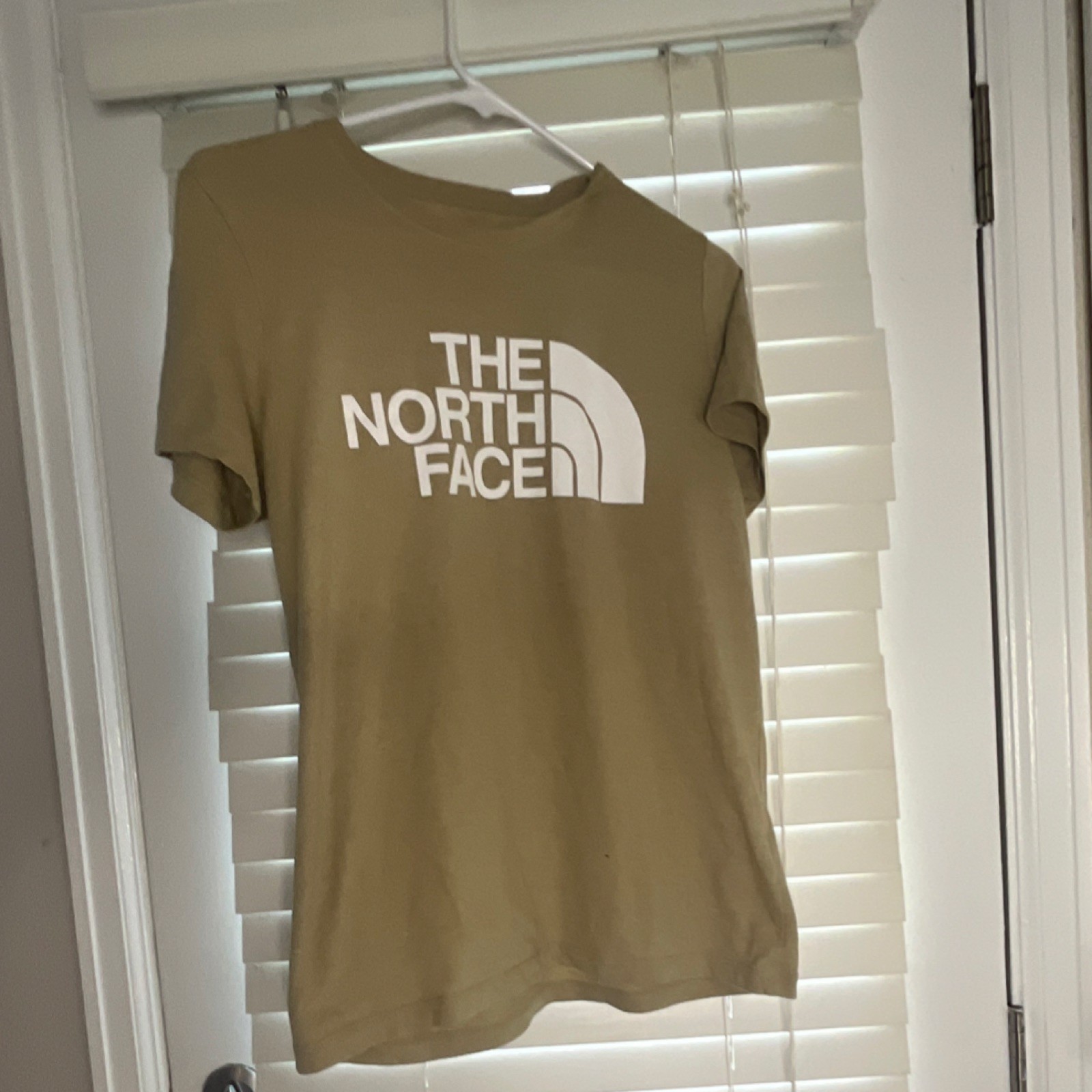 The North Face Unisex Tan Short Sleeve Crew Neck Cotton T-Shirt Size S