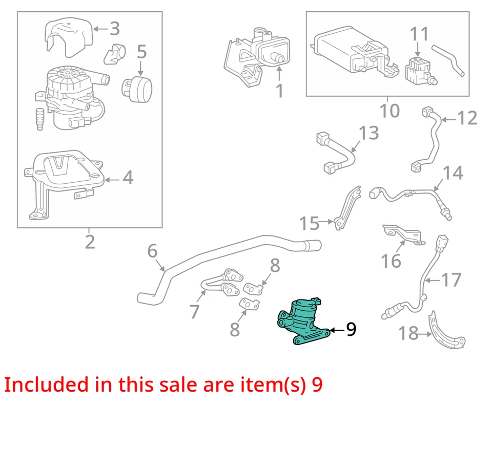 Fits 2005 - 2023 TOYOTA TACOMA 2.7L Air Switching Valve 25710-75015 OEM - Image 4 of 4