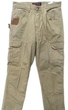 WRANGLER RIGGS WORKWEAR MINT  MEN 34X34 TALL RIPSTOP COTTON CARPENTER PANTS