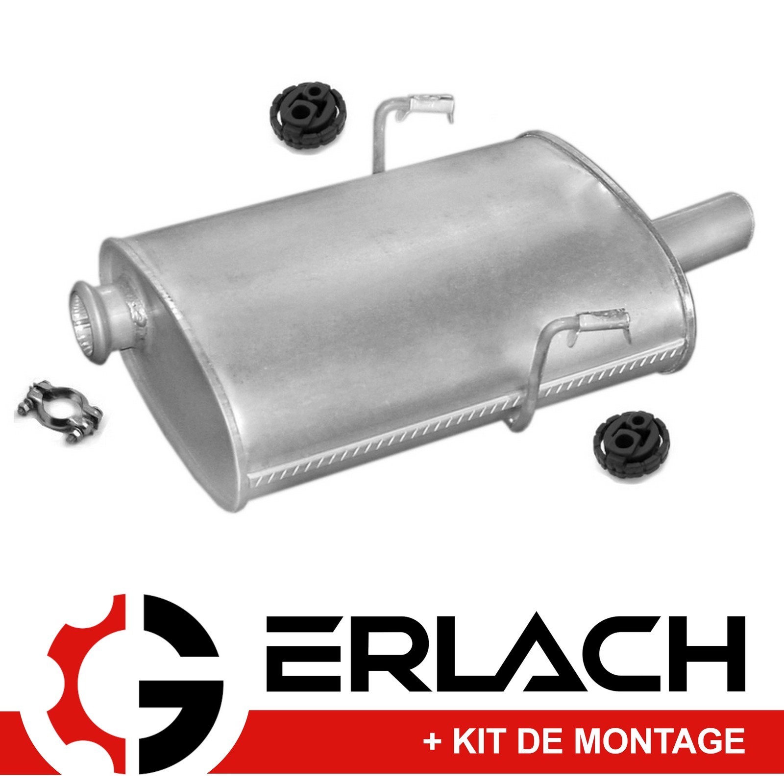 Silencieux arriere Peugeot 406 2.0 16V 634 pot en acier aluminisé de haute résistance thermoguidé