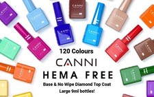 HEMA FREE Gel Nail Polish UV LED HEMA Free Diamond Top & Base Coats UK Seller !!