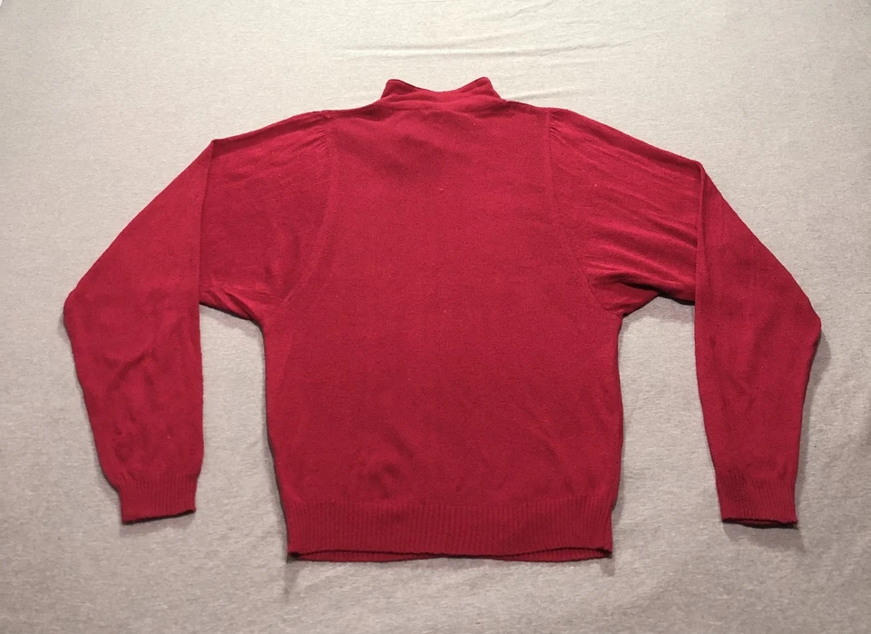 Suéter de Seda Lauren Hansen Para Mujer S Dinero Antiguo Minimalista Chic Indie Retro Rojo Foto 3 de 4