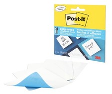 Post-it Easy Erase Whiteboard Sheets, 4 Sheets, 3.9 x 3.9 in, Instant Whiteboard