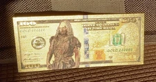 24k Gold Plated Lurtz Lord Of The Rings Banknote Collectible