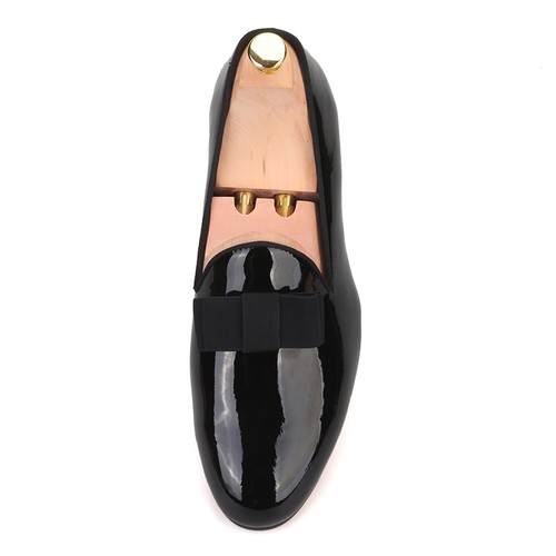 Merlutti Black Patent Leather Shoes With Bowtie - Picture 4 of 6
